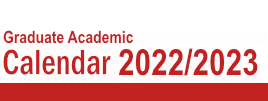 Graduate Calendar - 2022/2023