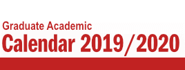 Graduate Calendar - 2019/2020