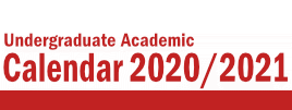 Undergraduate Academic Calendar - 2020/2021