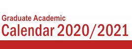 Graduate Calendar - 2020/2021
